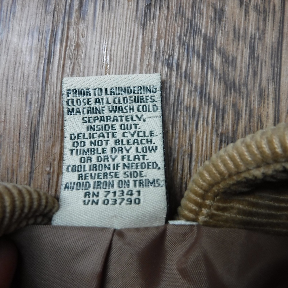 L.L. Bean Camel Color Button Up Long Sleeve Cordu… - image 8